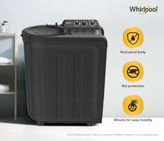 Whirlpool 7.5 Kg 5 Star Magic Clean Semi-Automatic Top Loading Washing Machine (MAGIC CLEAN 7.5 GREY DAZZLE, Fast Drying)