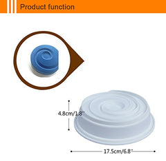 SYGA Silicon Swirl Round Shape Mousse Cake Mold French Dessert Baking Cake Mould White