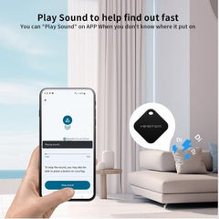 Himster Locatag for Android | Google Find Hub Tracker | Bluetooth 5.4 | No SIM Needed | Anti-Lost & Loud 75dB Alert | Item Finder- Keys, Wallets, Bags, Pets |1-Year Replaceable Battery(White)