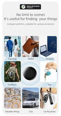 AUSHA Smart Bluetooth Tracker Device|No SIM Needed | Compatible with Apple Find My| Alert & Water Resistant | for Bags, Wallet, Luggage, Keys Finder