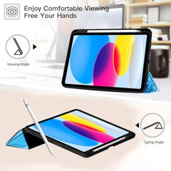 Robustrion Cover for iPad 11th Generation (A16) / 10th Gen Cover Case with [Right Side Pencil Holder] [Auto Sleep Wake] [Soft Back] (2022/2025), Case for iPad 11th 11"/ 10th 10.9" - Yellow