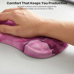TECPHILE Mouse Pad Wrist Support with Massage Design, Ergonomic Dog Paw Mouse Mat, Pain Relief Memory Foam, Anti-Slip PU Base, Cushion Mousepad Wrist Rest for Gaming, Home, Office, Laptop, Computer