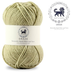 Nestnhaven Acrowools Graze Hand Knitting and Crochet Yarn. Pack of 1 Ball - 100gms. Shade no - NNHG001 (Berry Purple)