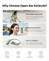 Soundcore AeroFit 2 by Anker Open Ear Earbuds, Open Ear Headphones, Earbuds