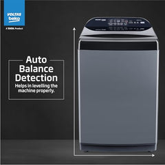 Voltas Beko, A Tata Product 10 Kg 5 Star Fully-Automatic Top Loading Washing Machine (WTL1006UEA/OBS1060, Grey, Double Waterfall Technology)