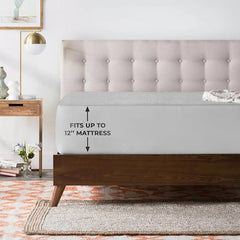 MollisHomes Mattress Protector Single Size, 72x36 Inches, Grey
