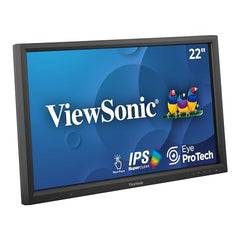 ViewSonic TD2223-2 | 55.88 Cm (22") Touch Monitor 10-Point Touch| 7H Hardness | IR Touch Tech| 75Hz | Dual Speaker| USB, HDMI, DVI, VGA