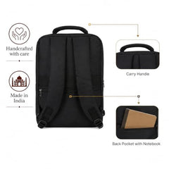 Treggo Premium 30L Anti-Theft Faux Leather Laptop Backpack for Men & Women, Water Resistant Large Travel Daypack, College School Office Casual Backpack with Laptop Compartment