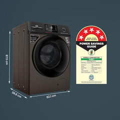 IFB 8 Kg 5 Star, DeepClean® Technology, AI Powered, WiFi, Fully Automatic Front Load Washing Machine (SENATOR MBN 8012 CMS, PowerSteam®, 9 Swirl, Steam Refresh, Inbuilt Heater, Eco Inverter, Mocha)