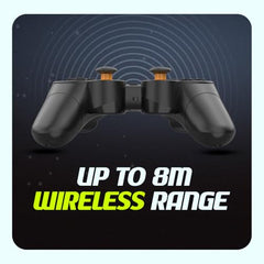 Cosmic Byte Nexus Wireless Controller for PC | Dual Vibration, Sensitive Triggers, Fast Response | Powered by 2 AAA Batteries (Not Included) (Black)