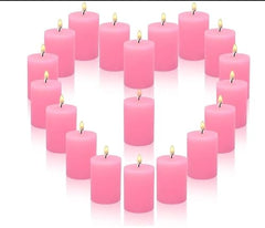 LTYNE Pillar Candle || Size 2 * 2 inch Each || Unscented Pillar Candle || 6 Hours Burning Time || Home Decor || Spa Candle [ Pack of 6 ] (Blue)
