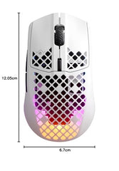 SteelSeries Aerox 3 Wireless Gen 2 - Ultralight 68g Gaming Mouse, 4K Polling, 26K DPI Optical Sensor, 200 Hours Battery Life, IP54, 80 Million Clicks, RGB, Pure PTFE Gliding Feet, Shadow