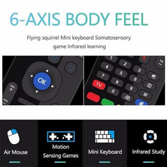 BEEBIRD Voice Air Mouse Remote Controller with Keyboard - 2.4 Ghz Wireless Connection, Intelligent Learning (IR), Voice Control Air Fly Smart Remote for PC, Smart TV, Android TV Box