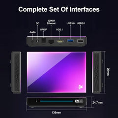 AUSHA X96Q Mini PC Box with Allwinner H313 Quad-Core, 2GB RAM, 16GB Storage, HDMI Output, Dual USB, TF Card Slot, WiFi | Android 10 Based Android PC Box