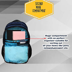 F Gear Colorado Nvy ylw 39L Large Casual backpack with Organizer Bottle compartment Water resistant lightweight, Gifts for Men Women Boys Girls Adults, College/School/Tuition/Travel Bag