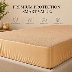 HOMEKART Premium Cotton 220TC 78 x 72 x 8 King Size Double Bed Mattress Cover Protector with Zip/Chain|Provides All Around Protection - 1 pc Multicolor (Grey, 78 x 72 x 8)