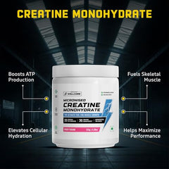 Wellcore Creatine with Omega 3 Capsules Triple Strength (Creatine 122g Fruit Fusion & 30 Capsules Omega) | 1250mg Triple Strength | EPA + DHA | Enhanced Muscle Strength |
