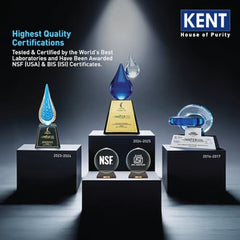 KENT Grand Plus Alkaline + Copper RO Water Purifier | RO+UV+UF+Alkaline+Copper+TDS Control+UV in Tank|ISI Marked| Auto Flush Feature|9L Tank|20 LP/Hr |Ideal For Borewell/Tanker/Municipal Water | White