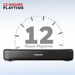 Honeywell Moxie V500 10W Portable USB Wired Soundbar, Speaker for PC,Desktop and Laptop with Volume Control and 3.5 mm AUX,2.0 Channel,52mmX2 Drivers,Plug &Play,2 Yrs Maufacuturer Warranty
