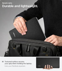 Spigen Urban Fit Designed for New MacBook Pro 14 inch Hard Shell Case with M4/Pro/Max (2024) and M3/M2/M1/Pro/Max (2023-2021) - Black