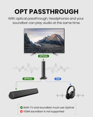 Avantree Opera 35Hrs Comfortable Wireless Headphones for TV Watching with Bluetooth 5.0 Transmitter & Charging Stand, Clear Dialogue Mode, Passthrough, High Volume for Seniors, 164FT Long Range