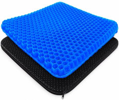 ZIKAMZIK Gel Cushion Orthopaedic Seat Cushion | Upgraded Breathable Gel Seat Cushion with Non-Slip Cover for Office Chair, Car, Wheelchair & Home | Comfortable Support for Long Sitting