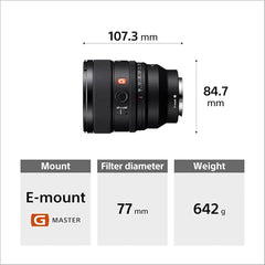 Sony E-Mount FE 85 mm F1.4 GM II Full-Frame Lens (SEL85F14GM2) I Gorgeous Bokeh I Superb Resolution | Compact and Lightweight | Portrait Lens - Black
