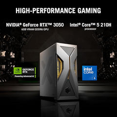 ASUS T500 (2026),Intel Core 5 210H(i5-14th Gen),RTX 3050-6GB,16GB RAM,1TB SSD,Windows 11,M365 Basic(1Y)* Office 24,Gray,5.9 Kg,with Gaming RGB Keyboard & Mouse(USB),T500MV-05210H006WS,Gaming Tower PC