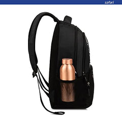 Safari Quill Large Laptop Backpack 26 Ltrs Water Resistant Fabric - Black