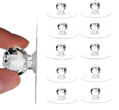 Shivstor 15 Pack Self Adhesive WallHook Heavy DutyHook for Hanging Without Drilling Transparent Nail Free StickyHook Strong Wall Hanger Set of 15 FlowerHook for Kitchen Bathroom Home Storage
