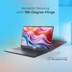 Acer Aspire 3, Intel Core 3-100U Processor, 8GB RAM/256GB SSD, 14.0"/35.56 cm, Full HD IPS Display, Windows 11 Home, Intel UHD Graphics, Steel Gray, 1.45 Kg, A324-53, Premium Thin and Light Laptop