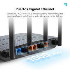 TP-Link Archer C50 AC1200 Dual Band Wireless Cable Router, Wi-Fi Speed Up to 867 Mbps/5 GHz + 300 Mbps/2.4 GHz, Supports Parental Control, Guest Wi-Fi, VPN (Black)