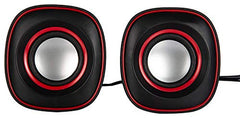 PremiumAV 2.0 USB Powered Speakers (Black) ‚ Compact Desktop Audio, Plug & Play, Compatible with Laptop, PC, Tablet, Smartphone, Home & Office Use