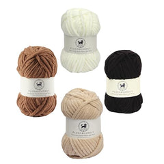 NESTNHAVEN , Plush & Cuddly Sets 2.0 , Chenille Yarn Supersoft Hand Knitting Wool Ball, set of 4 , 400 grams (1 Ball/100 Gram Each) Suitable for Craft, Babywear, Toys , Baby Blankets , 5 Bulky, Shades - NNHS 2.0 (Set 26 baby Pink , lilac , hot pink…