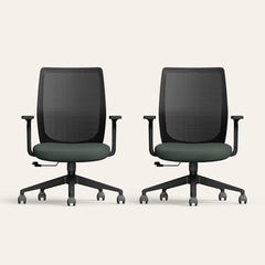 Interio by Godrej Curv Premium Mesh Wide Back Ergonomic Chair | Work from Home/Study Chair | 1-Year Warranty | Height Adjustable Chair | Heavy Duty PP Base | DIY Installation, Black