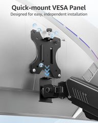 MOUNTUP Single Monitor Wall Mount for Max 32" Screen, Holds up to 19.8lbs