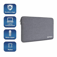 Photon 15 Inch to 15.6" Inches Laptop Case with Charger Pouch | Waterproof Laptop Sleeve | Laptop Cover Bag, Blue