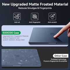 EooCoo Case for MacBook Air 15 inch M5 M4 M3 M2 2026-2023, Sparkly Clear