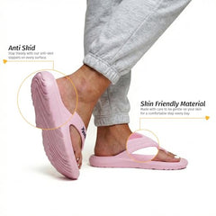 Yoho Drizzle Soft Slippers for Women, Mild Acupressure, Lightweight, Anti Skid & Slip, Diabetic Footwear for Woman, Home Wear Bathroom Chappal for ladies | Waterproof Monsoon & Rainy Footwear | Pastel Lavender - UK 5