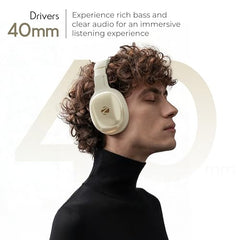 Zebronics Thunder Pro (2026 Upgrade) Wireless Headphones, BT v6.0, Up to 60h Playback, Dual Pairing, 40mm Drivers, ENC, Gaming Mode, Deep Bass, AUX & microSD, Rapid Charging (Black)