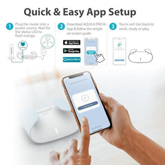 D-Link M30 |WiFi 6 Speed 3000 Mbps |Covers Upto 2800 Sq. Ft.|Dual Band |Gigabit Port|AI Powered Mesh Router |High-Performance |360 Degree Spherical Coverage|MTCTE Certified