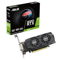 ASUS Dual NVIDIA Geforce RTX 3050 6GB OC Edition Gaming Graphics Card-pci_e_x16 4.0, 6GB GDDR6 Memory, HDMI 2.1, Displayport 1.4A, 2-Slot Design, Axial-Tech Fan Design, 0Db Technology, Steel Bracket