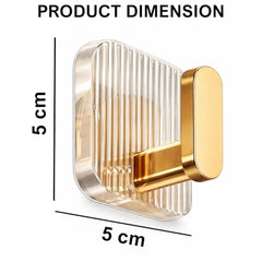 SIGNAMIO 6 Hook Shelf Adhesive Strip Wall Hanging Sticky Hook Black