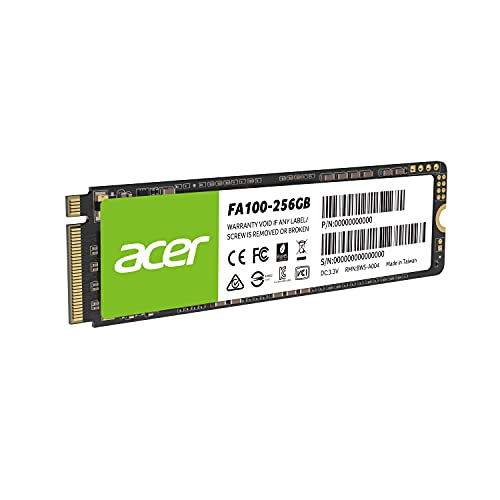 Acer FA100 512GB PCIe Gen3 x4 NVMe 3D NAND SSD M.2 Internal SSD-3200MB/s R, 2200MB/s W Speed
