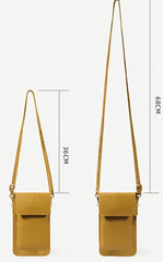 MOMISY Women Cellphone Sling Bag Card Holder Wallet Purse Clutch Handbag Crossbody Shoulder Bag for Girls (Yellow)