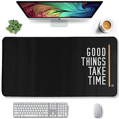 Seagull flight of fashion Large Extended Mouse Pad XXL with Non-Slip Rubber Base, Stitched Edge Mouse Mat for Laptop, Computer & Desk - 60 x 30 x 0.2 cm - World Map