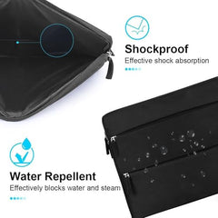 360 Protective 16 Inch Laptop Sleeve Case & Charger Pouch with 2 Front Pockets & Carry Handle | Compatible with 15-16 inch HP, DELL, Asus, Mackbook Devices | Water-Resistant | Blue
