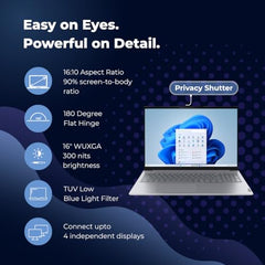 Lenovo Smartchoice ThinkBook 16, Intel Core Ultra 7 255H, 16GB RAM, 512GB SSD, WUXGA IPS 16”(40.64cm), Win11, ArcticGrey,1.7Kg, 21SKA0FUIG, Fingerprint, Backlit,300Nits, 1Y Warranty, AI Powered Laptop