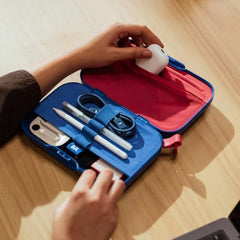 DailyObjects Vault Tech Kit Organiser for Canon EOS R50V | Compact Travel Case for Camera Cables, Chargers, Memory Cards & Accessories | Durable & Stylish Storage Pouch