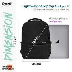 Dyazo 30 L Slim Business Laptop Backpack Casual Design Water Resistant Backpack for laptops for 15.6 inch laptop (Black)